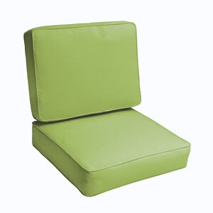 2 Piece Outdoor Chair Cushion Set