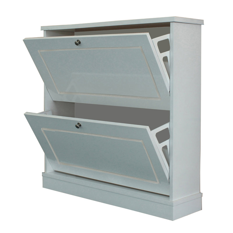 Rebrilliant 12 Pair Shoe Storage Cabinet Reviews Wayfair