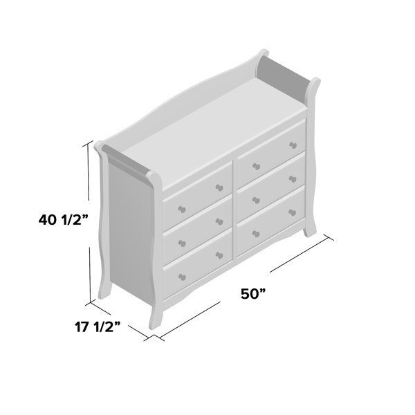 Storkcraft Avalon 6 Drawer Double Dresser Reviews Wayfair Avalon 6 Drawer Double Dresser