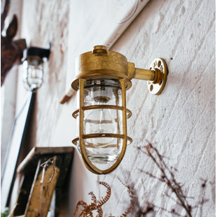 Nautical Outdoor Lights Wayfair Rockhampton Nautical 1 Light Outdoor Sconce