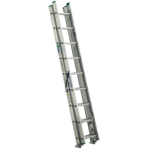 24 ft Aluminum Extension Ladder with 225 lb. Load Capacity