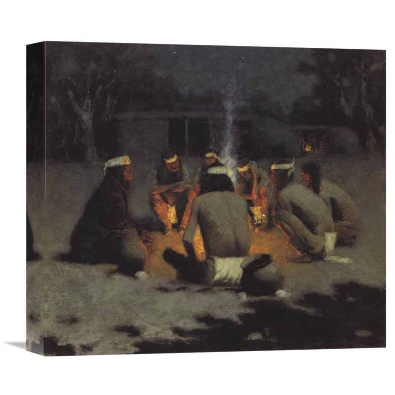 Global Gallery Apache Medicine Song By Frederic Remington