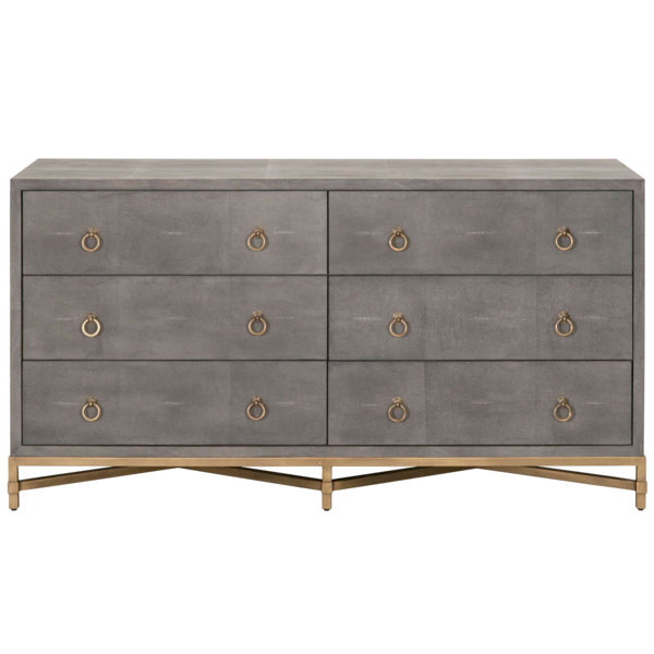 Dryden 6 Drawer Double Dresser By Everly Quinn Great price