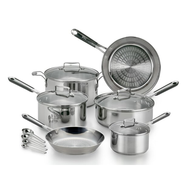 PerformaPro 14-Piece Stainless Steel Cookware Set by T-fal