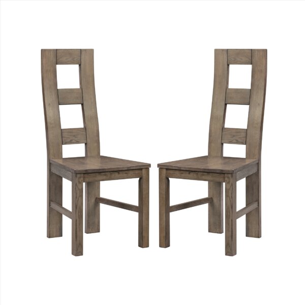 Carbajal Solid Wood Dining Chair (Set Of 2) By Loon Peak