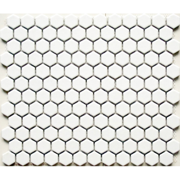 Value Series 1'' x 1'' Porcelain Mosaic Tile in Matte White by WS Tiles