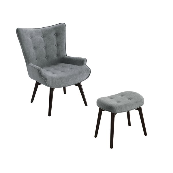 Ecker Armchair And Ottoman By George Oliver