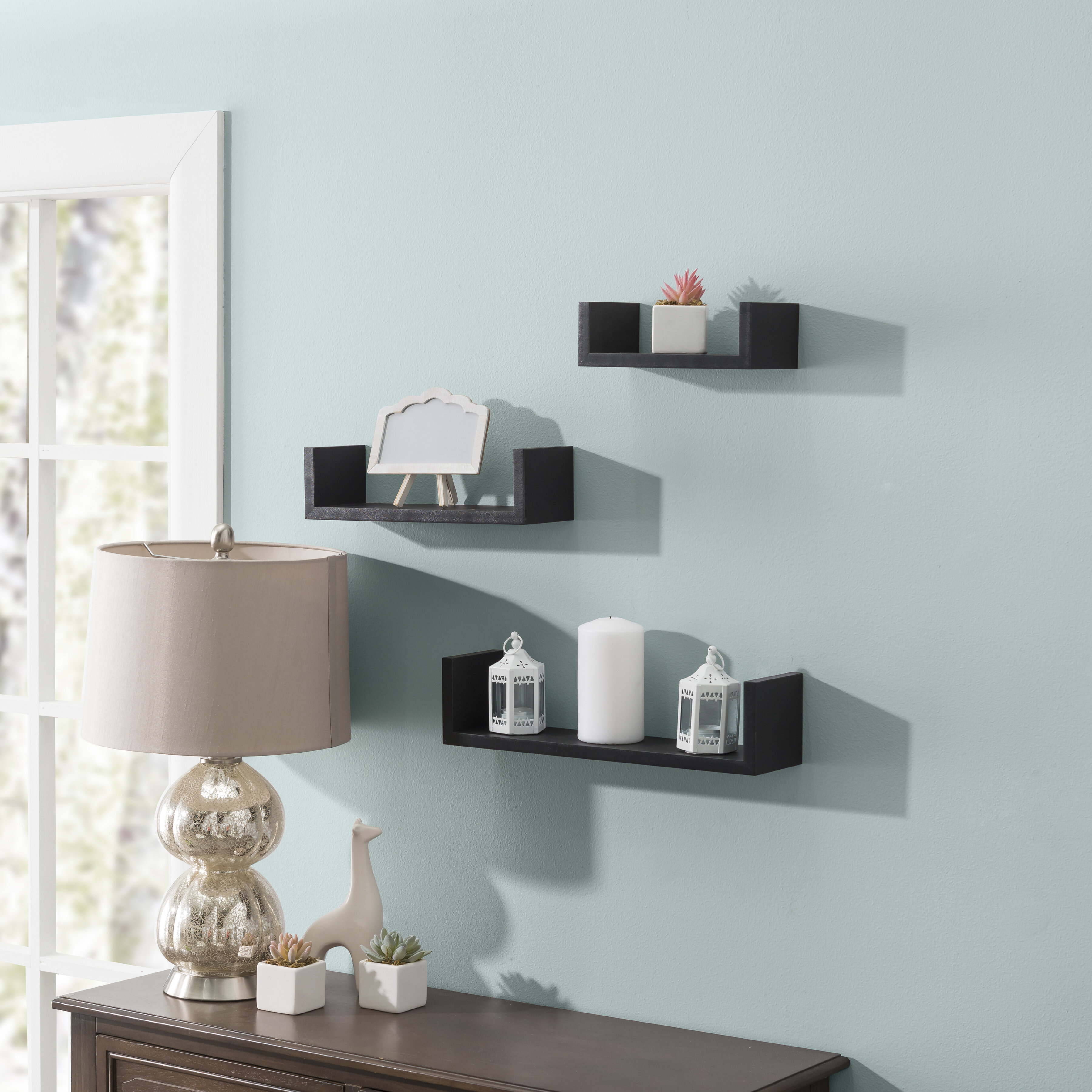 Wickes 3 Piece Floating Shelf Set Reviews Birch Lane