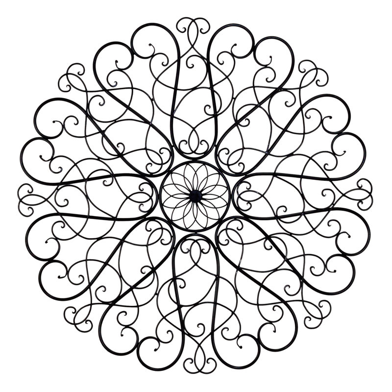 Iron Scroll Wall Art bayaccents round iron scroll wall decor & reviews | wayfair Iron Scroll Wall Art bayaccents round iron scroll wall decor & reviews | wayfair