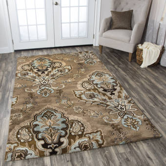 Darby Home Co Archambault Floral Handmade Tufted Wool Beige Area Rug Reviews Wayfair