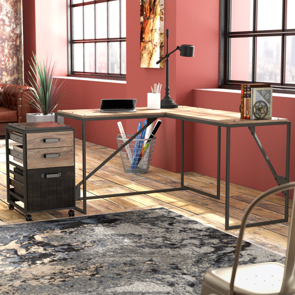 Greyleigh Edgerton Desk With Filing Cabinet Set Reviews Wayfair