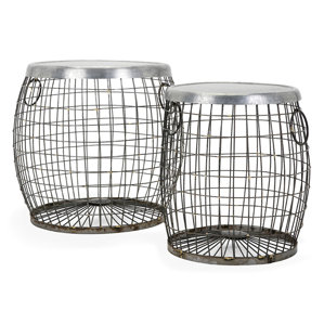 2 Piece Susanna Wire End Table Set by August Grove