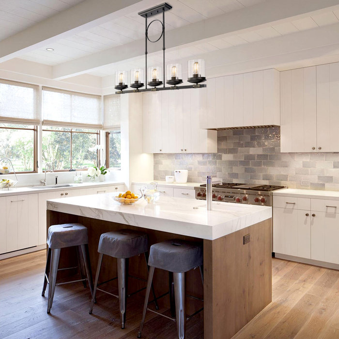 Dennis 5 Light Kitchen Island Linear Pendant Dennis 5 Light Kitchen Island Linear Pendant