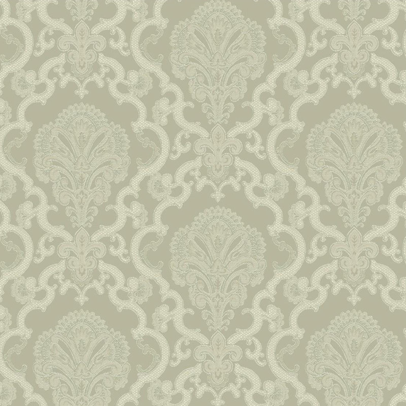 Hillier 27 X 27 Lace Damask 3d Embossed Wallpaper Roll Birch Lane