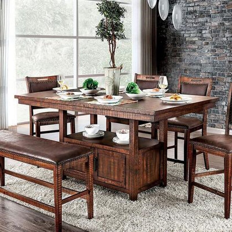 Millwood Pines Halleck Counter Height Dining Table Wayfair