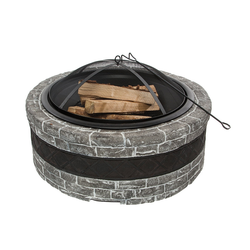 Cast Stone Wood Fire Pit
