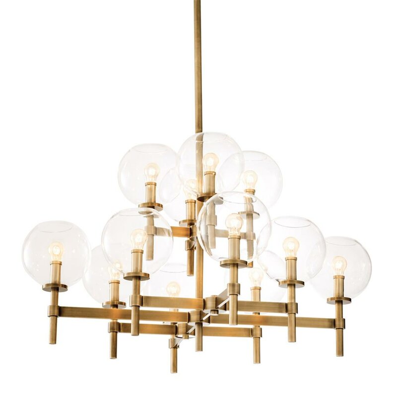 brass chandelier modern