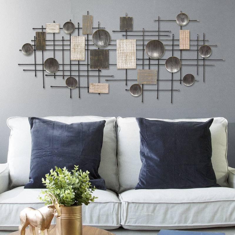 Orren Ellis Large Modern Industrial Wall Decor Reviews Wayfair