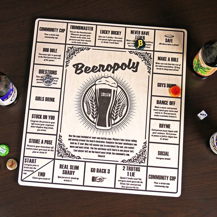 Home Wet Bar Beeropoly Beer Game Wayfair