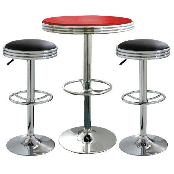 Southampton 3 Piece Adjustable Height Pub Table Set By Latitude Run Great price