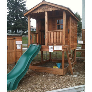 Sunflower Playhouse with Sandbox