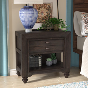 Ellinor 1 Drawer Nightstand by World Menagerie