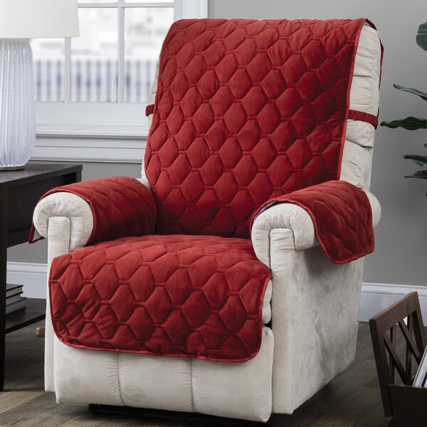 Quilt Stitch With Straps T-Cushion Recliner Slipcover By Alcott Hill