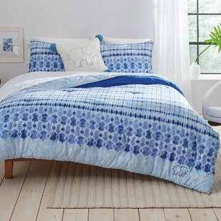 Details about   Ivory Ella Izzie Tie Dye Comforter Set Twin/XL Blue 