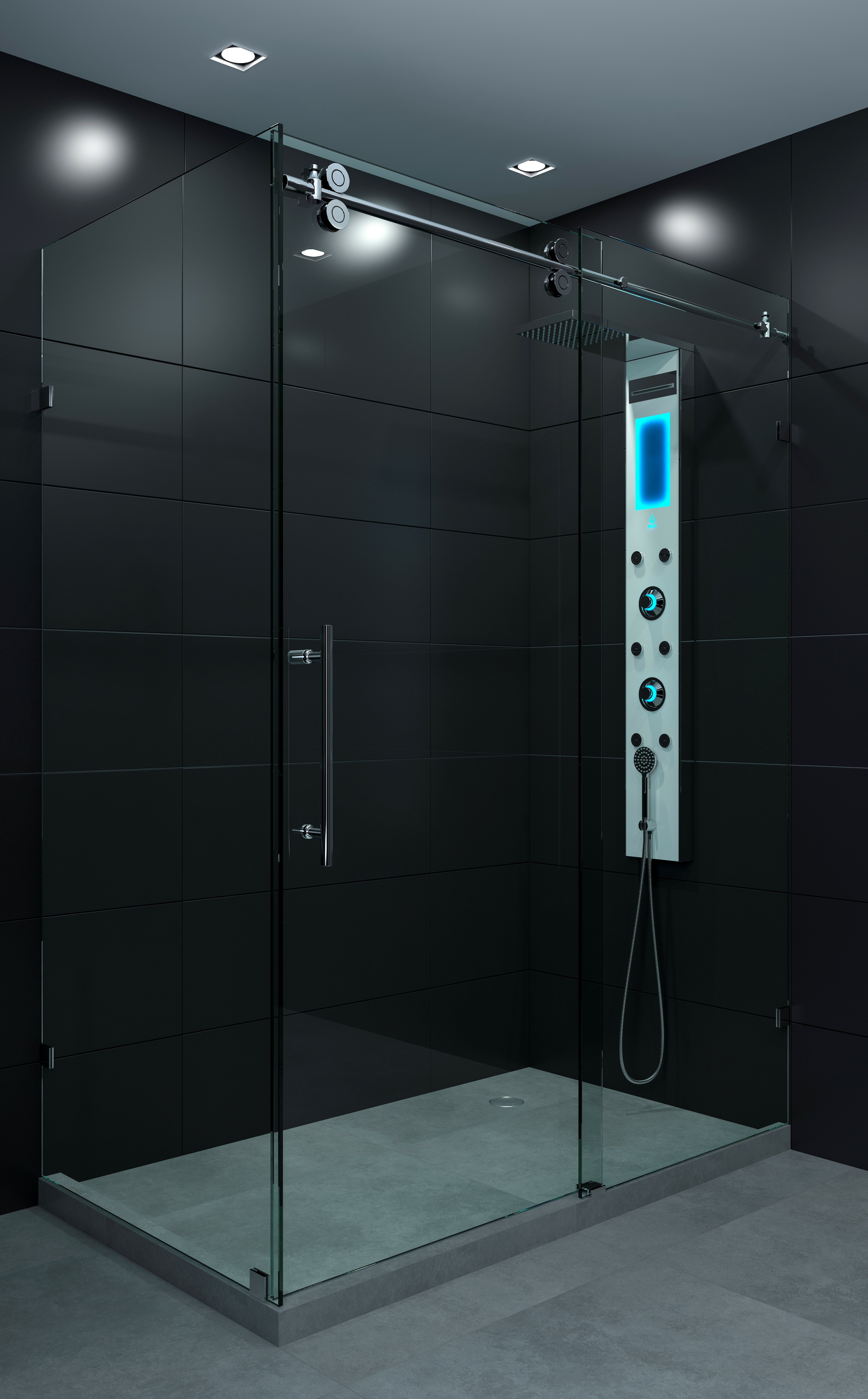 Nezza Galaxy Series 60 X 80 Rectangle Sliding Shower Enclosure