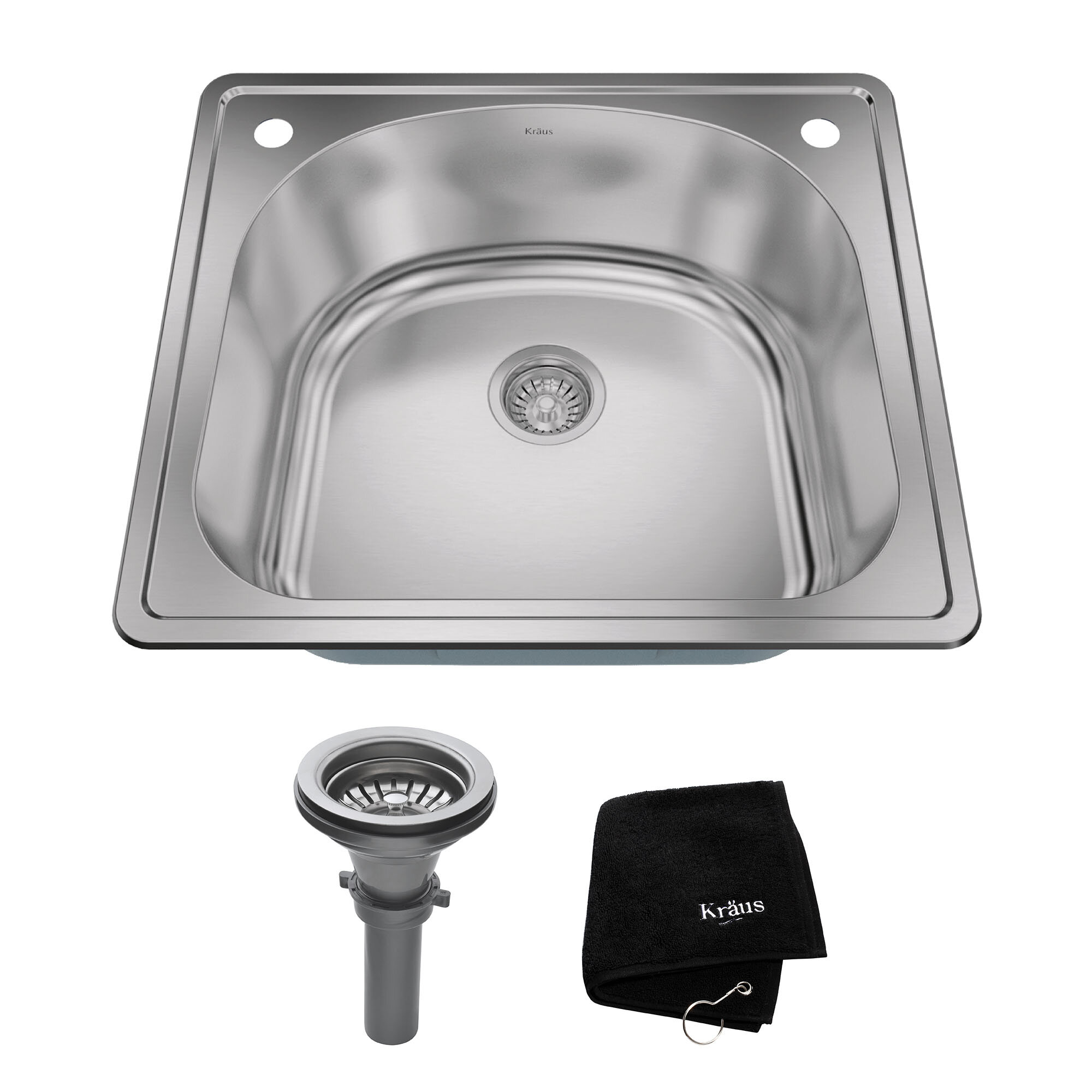 Kitchen Combos Stainless Steel 25 L X 22 W Drop In Kitchen Sink