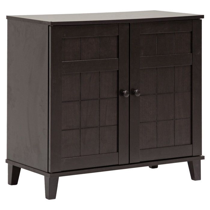 Laude Run 12 Pair Wood Shoe Storage Cabinet Reviews Wayfair Default Name