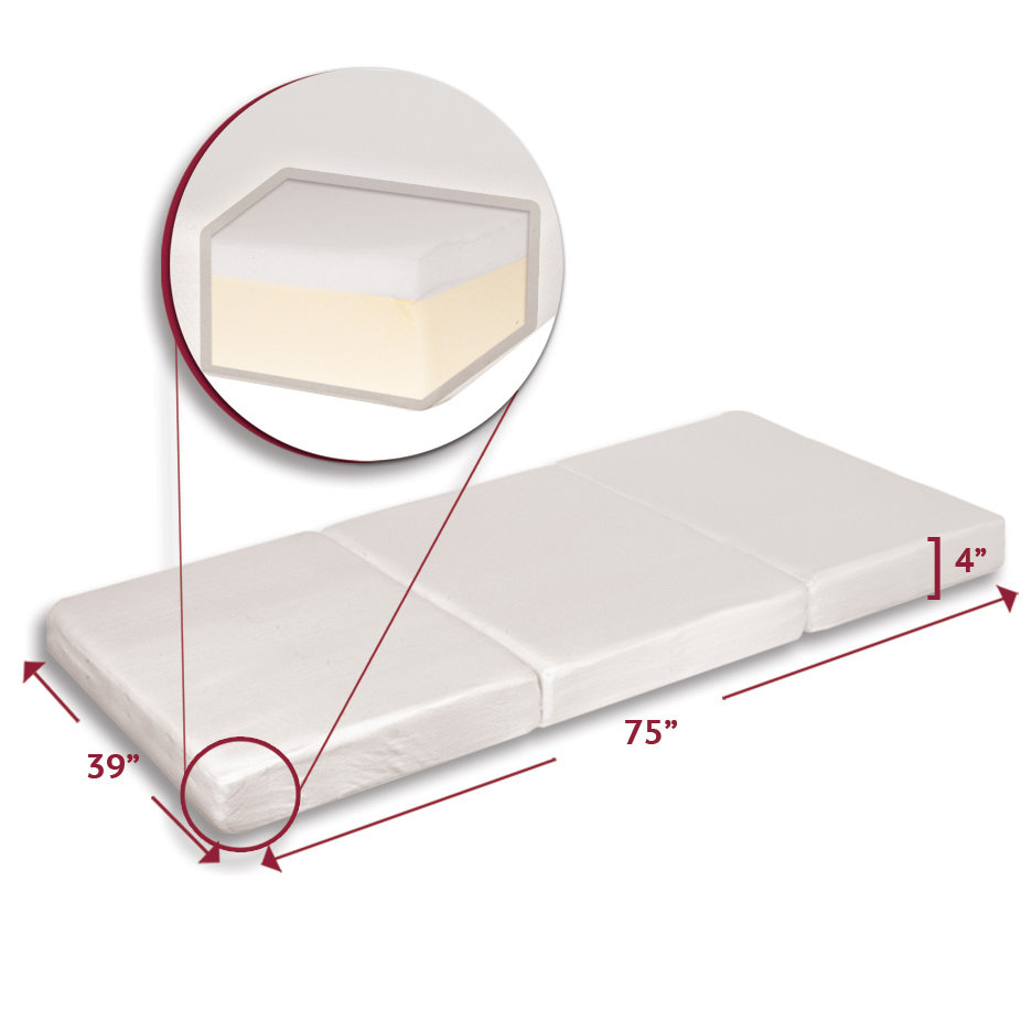 Innovex FoldNGo Adult Twin TriFold Mattress & Reviews Wayfair
