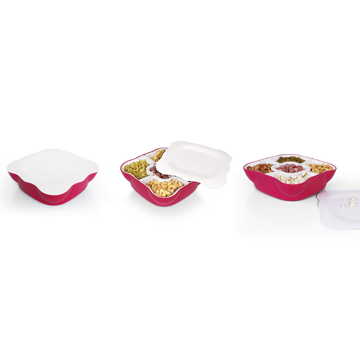 home-and-above-creative-multi-sectional-snack-serving-tray-with-lid