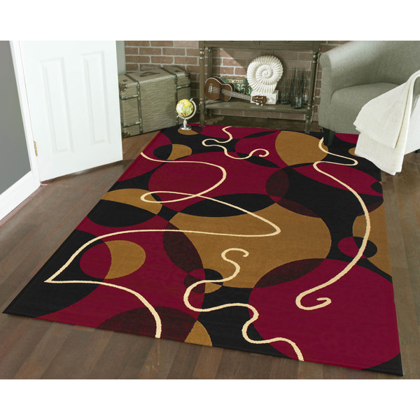 Black And Red Area Rugs threadbind zorgo black/red area rug & reviews | wayfair Black And Red Area Rugs threadbind zorgo black/red area rug & reviews | wayfair