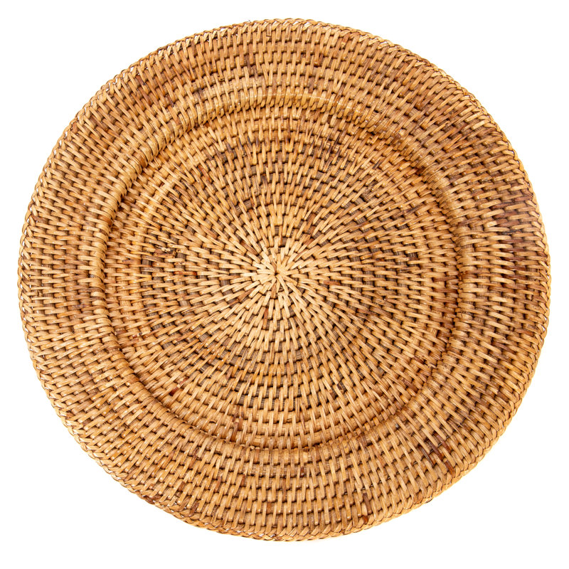 13" Solid Rattan Charger