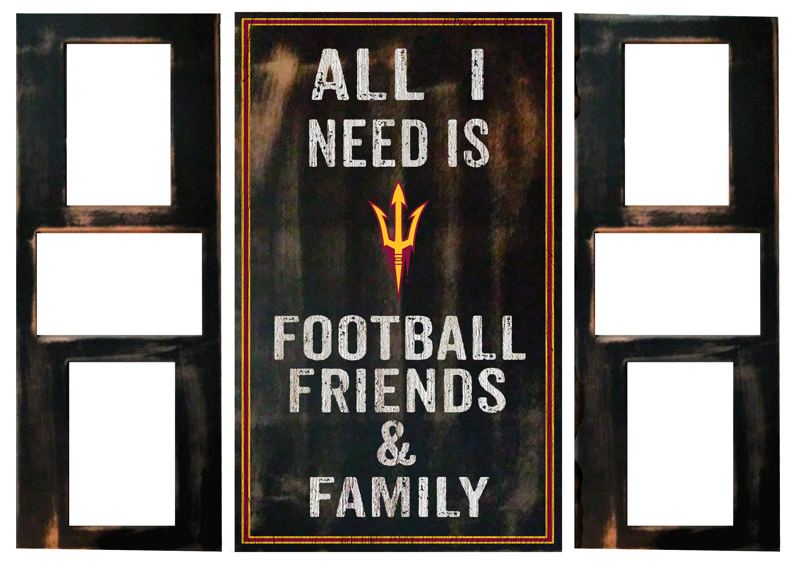 Fan Creations NCAA Distressed Team Logo Desktop Organizer