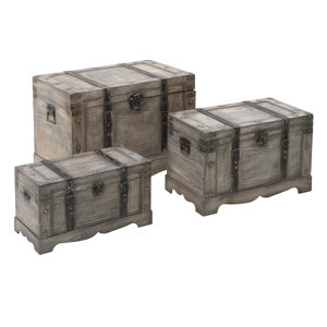 3-tlg. Truhen-Set Burnes von Marlow Home Co.