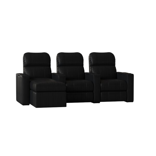 Leather Home Configurable Seating (Row Of 3) By Red Barrel Studio