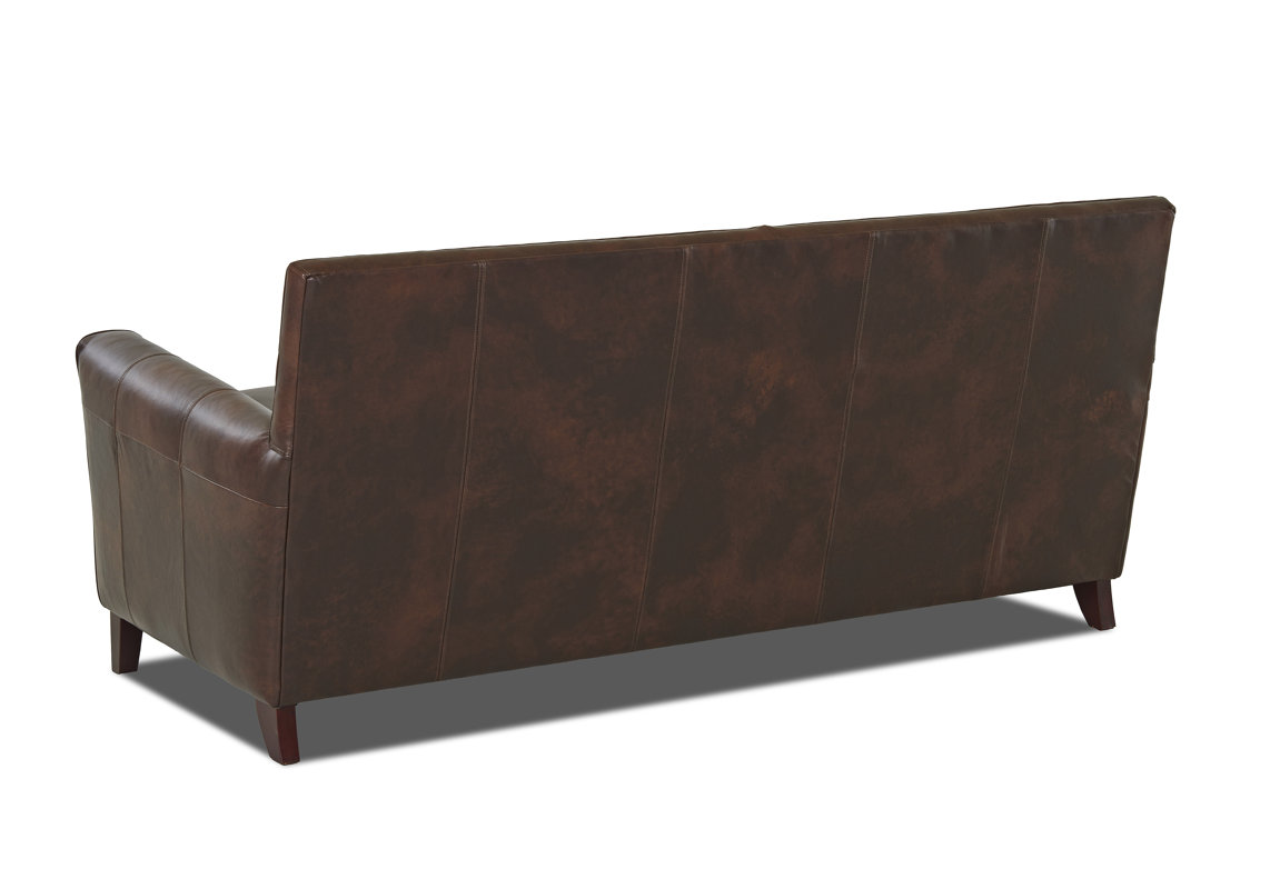 Wayfair Custom Upholstery™ Grayson Leather Sofa & Reviews Wayfair