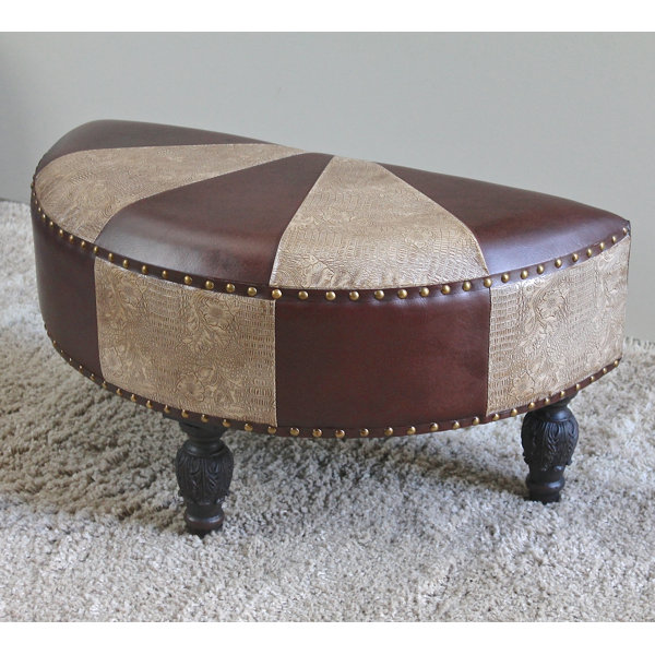 Stone Castle Half-Moon Ottoman By Astoria Grand Comparison