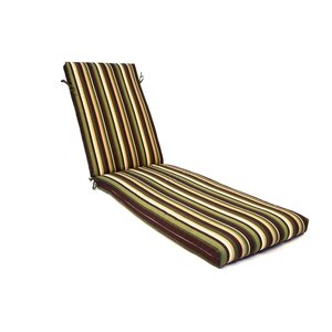 Stripe Outdoor Chaise Lounge Cushion