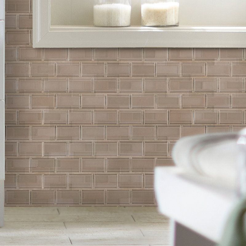 2 4 Beveled Subway Tile Tyres2c Msi Smoke Bevel 2 X 4 Ceramic Subway In Gray Reviews Wayfair
