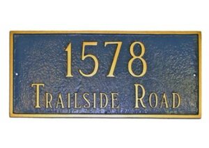 2-Line Address Plaque