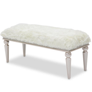 Glimmering Heights Upholstered Bench by Michael Amini (AICO)