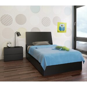 Chelsey Wood Platform Bed with Storage