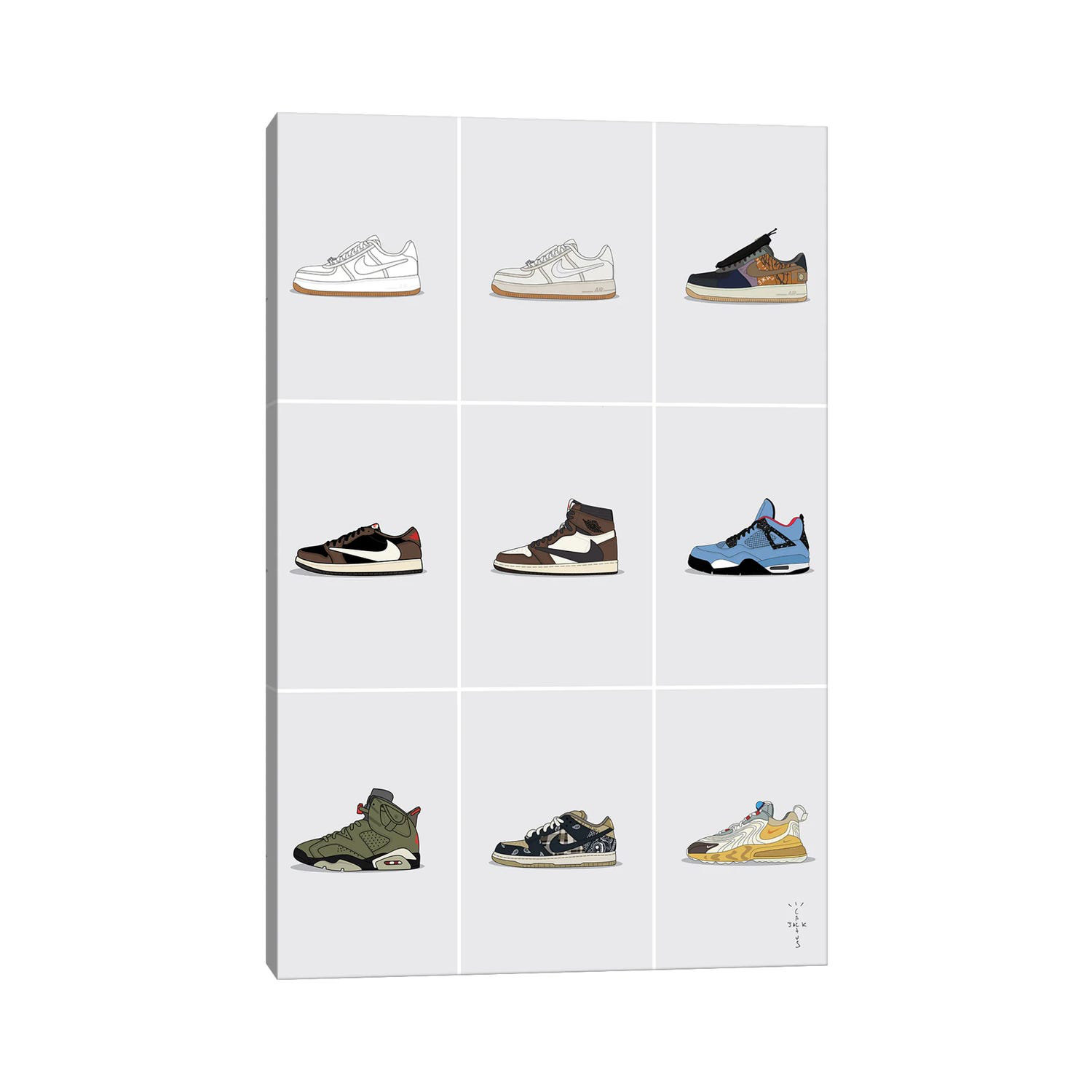 travis scott sneaker collection