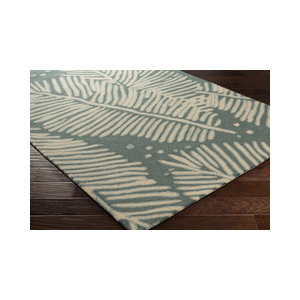 Acosta Hand-Tufted Slate/Ivory Indoor/Outdoor Area Rug