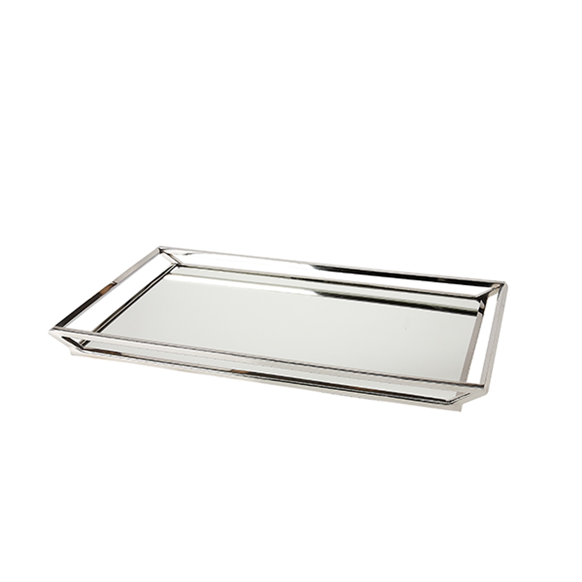 tray with mirror glass top