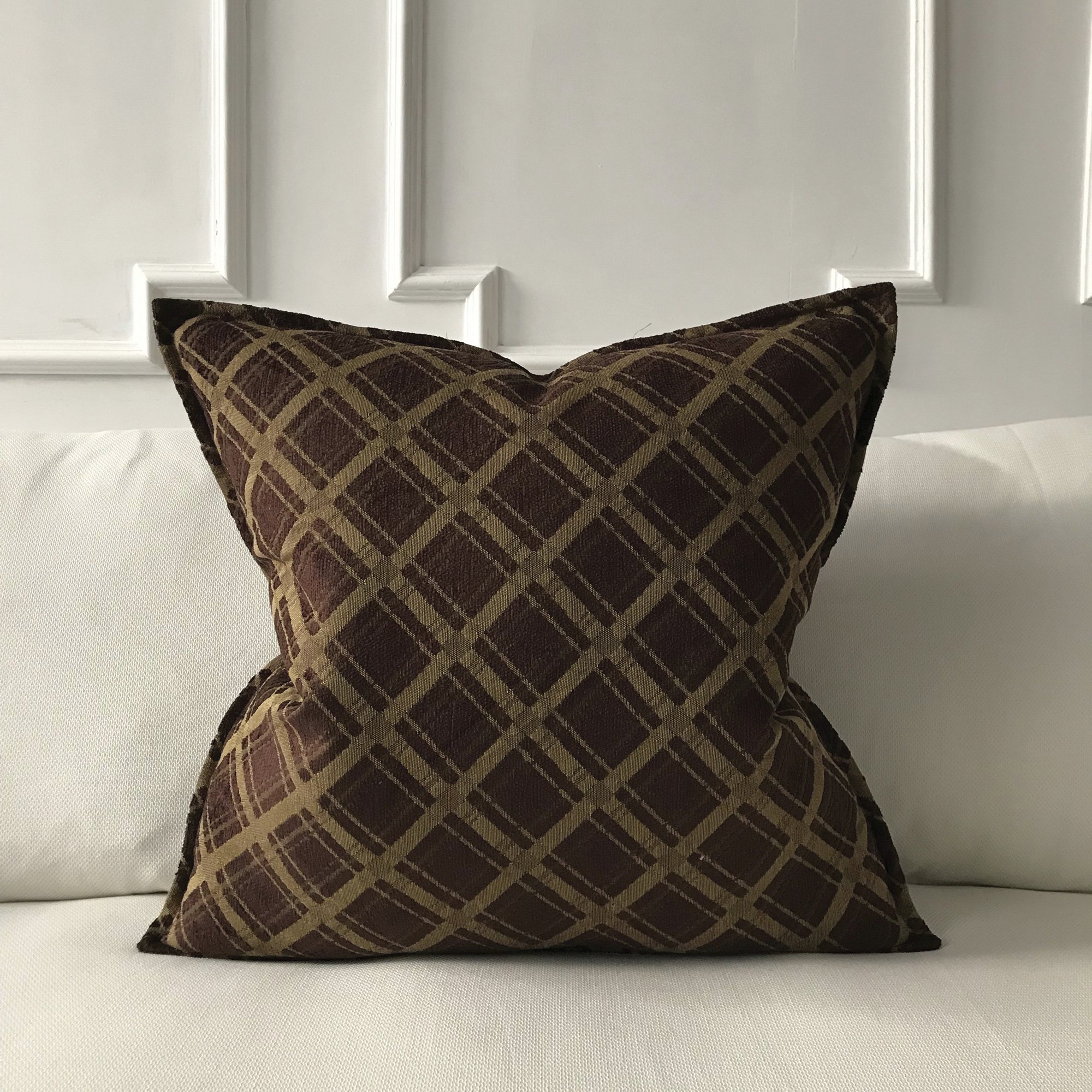 Charlton Home Cervantes Modern Woven Check Euro Pillow Cover Wayfair