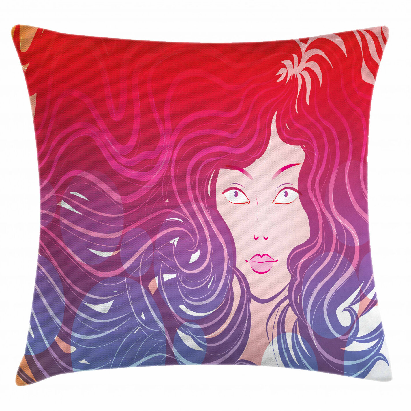 mermaid pillow face